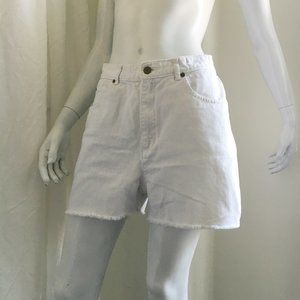 White Denim Jean Shorts 28 Waist
